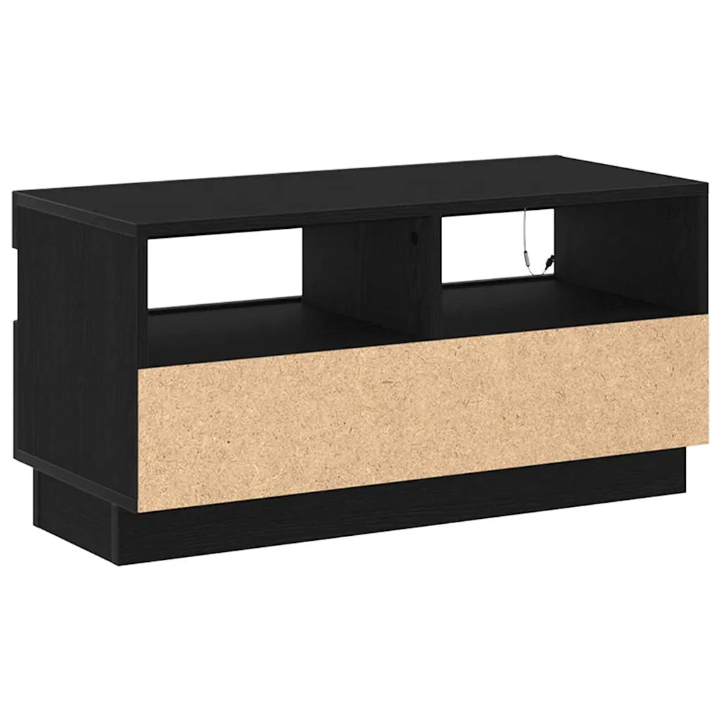 Mobile TV Rovere Nero 80 x 35 x 40 cm Legno multistrato 862566