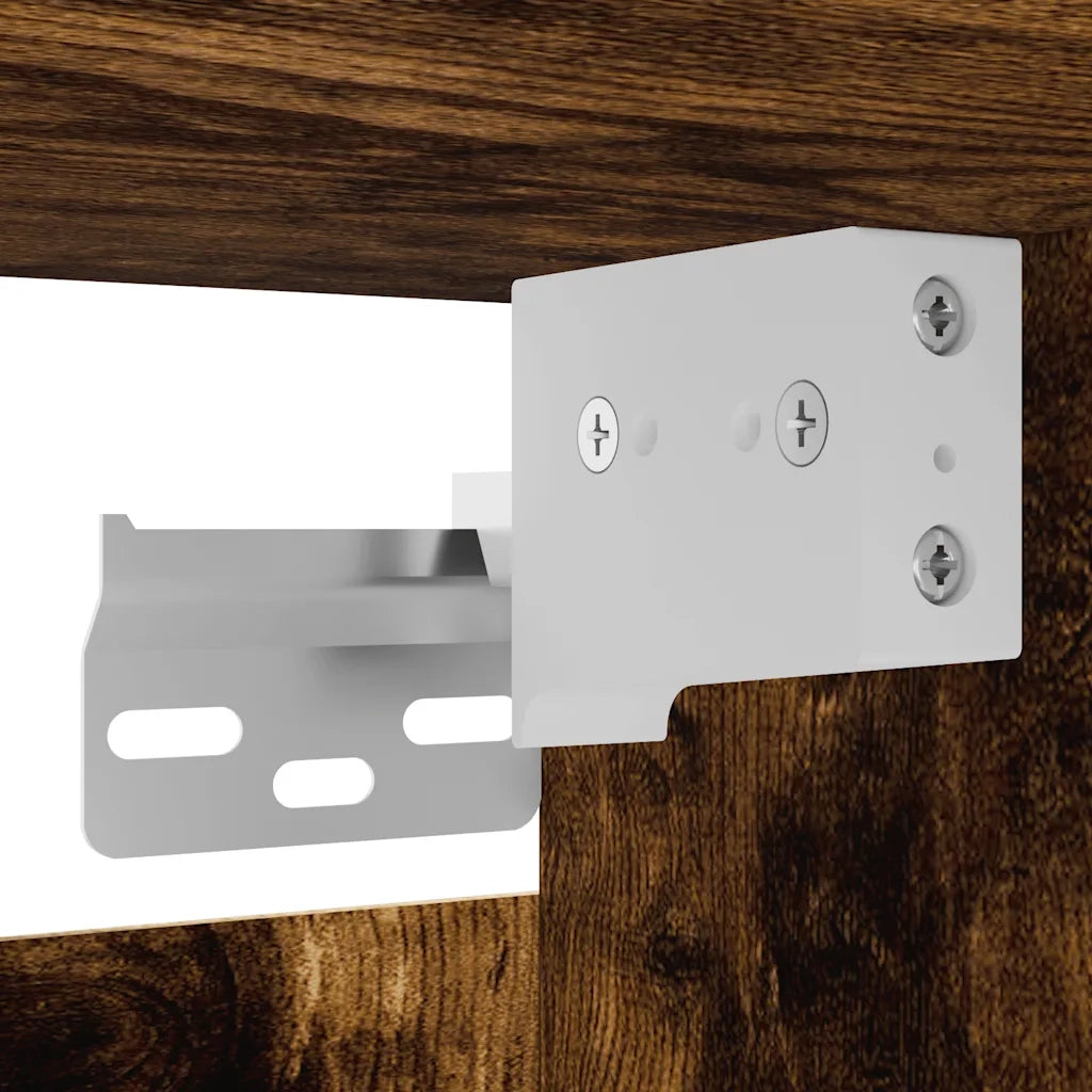 Armadietto TV Montato a Parete Rovere Fumo 30,5x30x30 cm cod mxl 15770