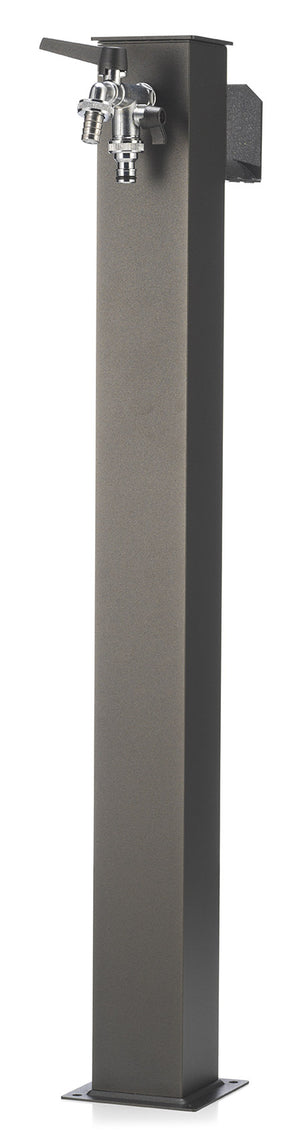 Fontana da Giardino con Doppio Rubinetto Belfer 42/QRR Grigio Antracite