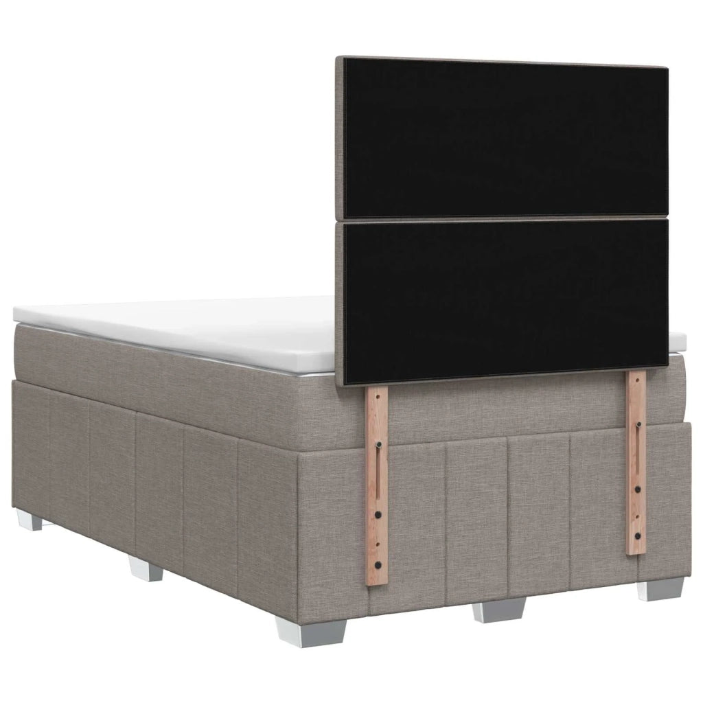 Letto box spring con materasso Tortora 120 x 200 cm Tessuto 3454117