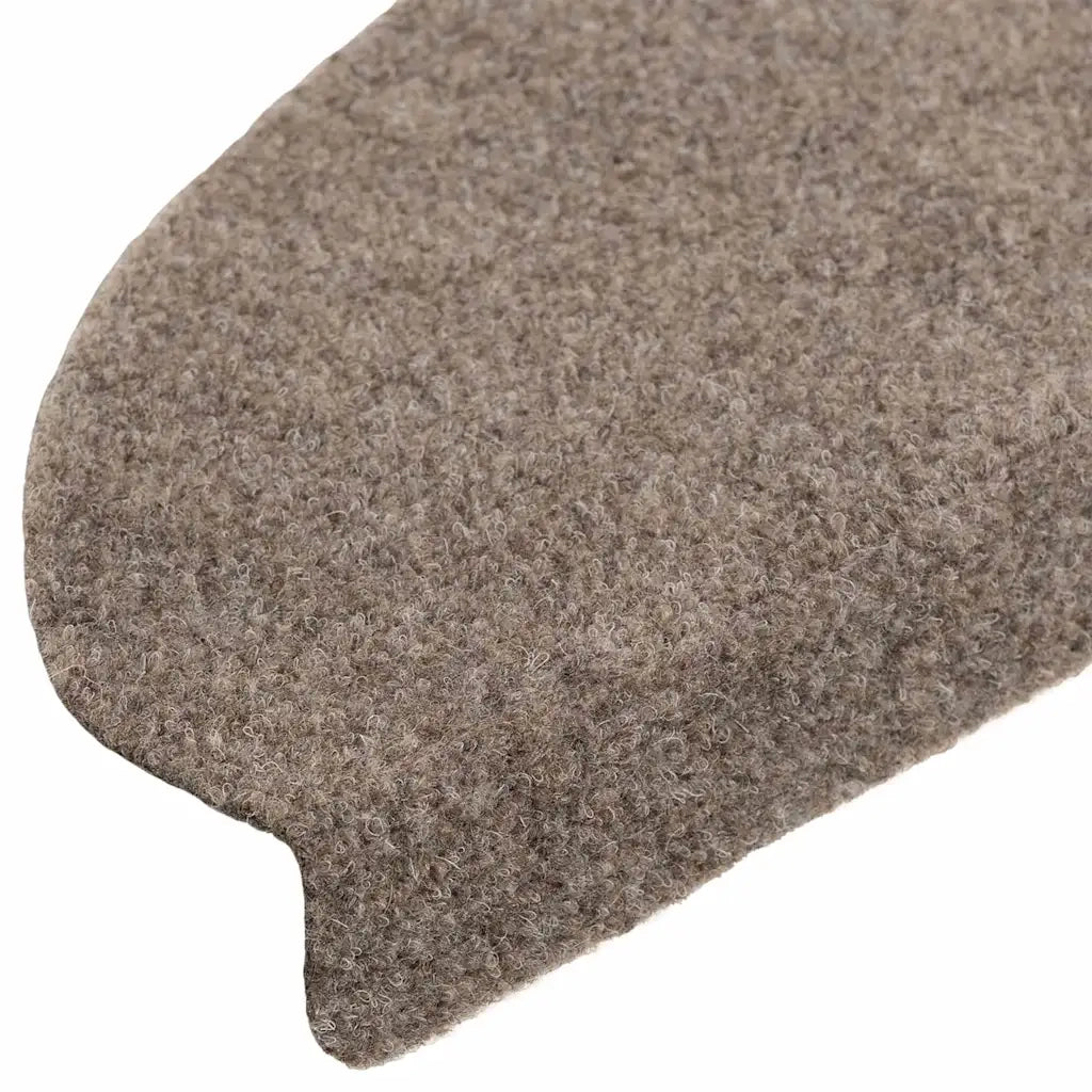 Tappetini per scale autoadesivi 5 pz 65x21x4 cm beige semicircolari grandi 149716