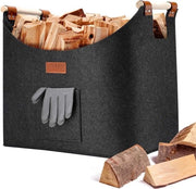 Accessori per Camino - Mandrino XL per Camino - Supporto per Legna - Accessori per Camino - Cassetto per Magazzino - Tasca per Ceneri - 40L