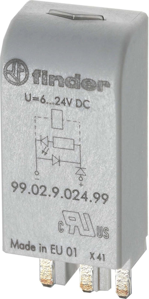 Finder Modulo LED Verde Diode 6 24V DC