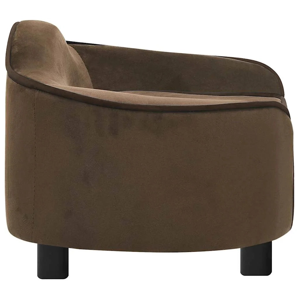 Divano per Cani Marrone 67x47x36 cm in Peluche 171085