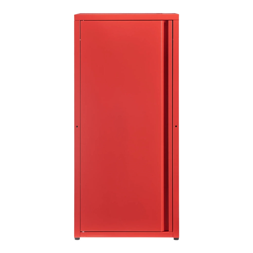 Mobiletto/scaffale in metallo rosso 88 x 40 x 35 cm 03_0008908