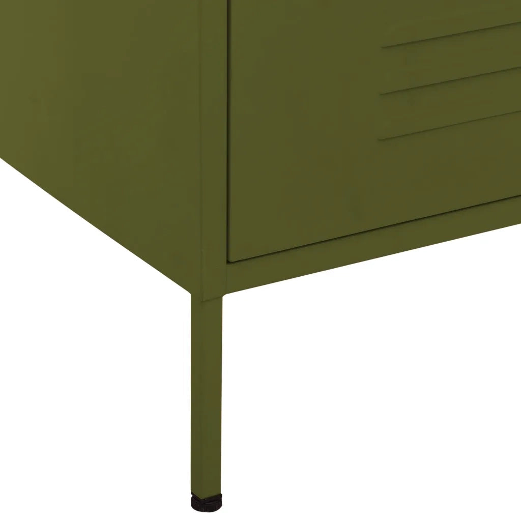 Cassettiera Verde Oliva 80x35x101,5 cm in Acciaio 336198
