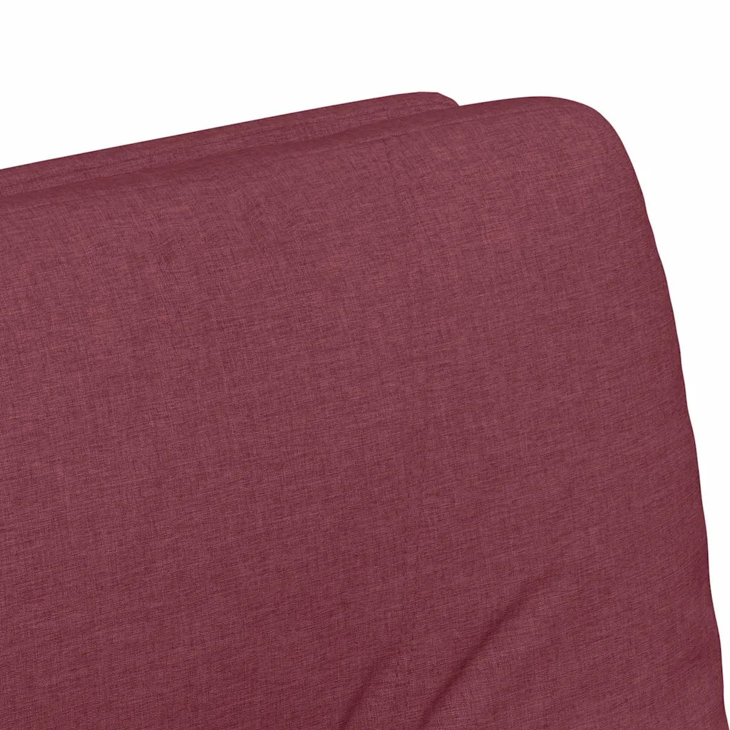 Sedie da Pranzo con Ruote 2 pcs Rosso vino 57 x 67 x 95 cm 42017850