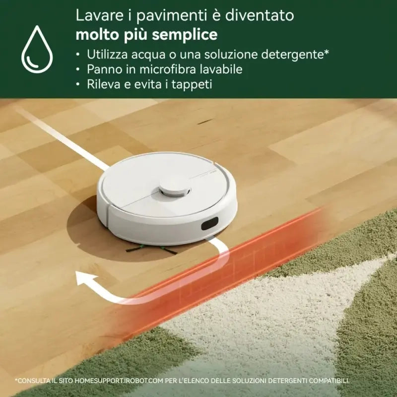 iRobot Roomba 105 Combo + Stazione Autosvuotamento, Aspirapolvere Lavapavimenti