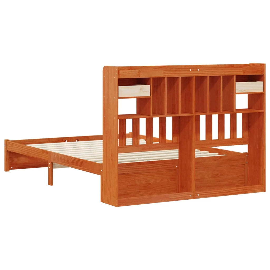 Libreria Struttura Letto con testiera Legno di Pino Massello 3423797