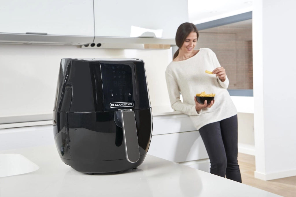 Black and Decker BXAF3500E Friggitrice ad aria 3.5 L 1500W 9 programmi Display Touch colore Nero