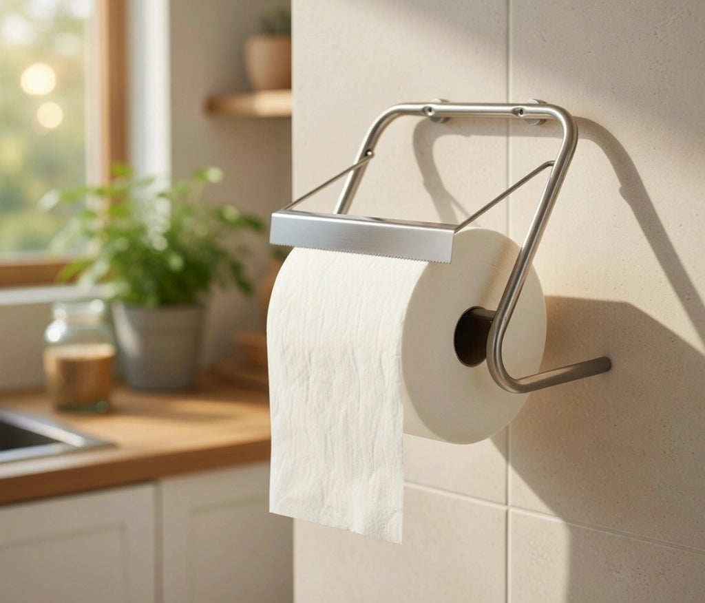 Porta Rotolo da Parete per Carta Asciugamani Multiuso 30 cm Agrati 8050X in Acciaio Inox AISI304