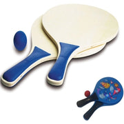 Trade Shop - Racchette Racchettoni In Legno Racchetta Con Pallina Beach Tennis Spiaggia Mare -