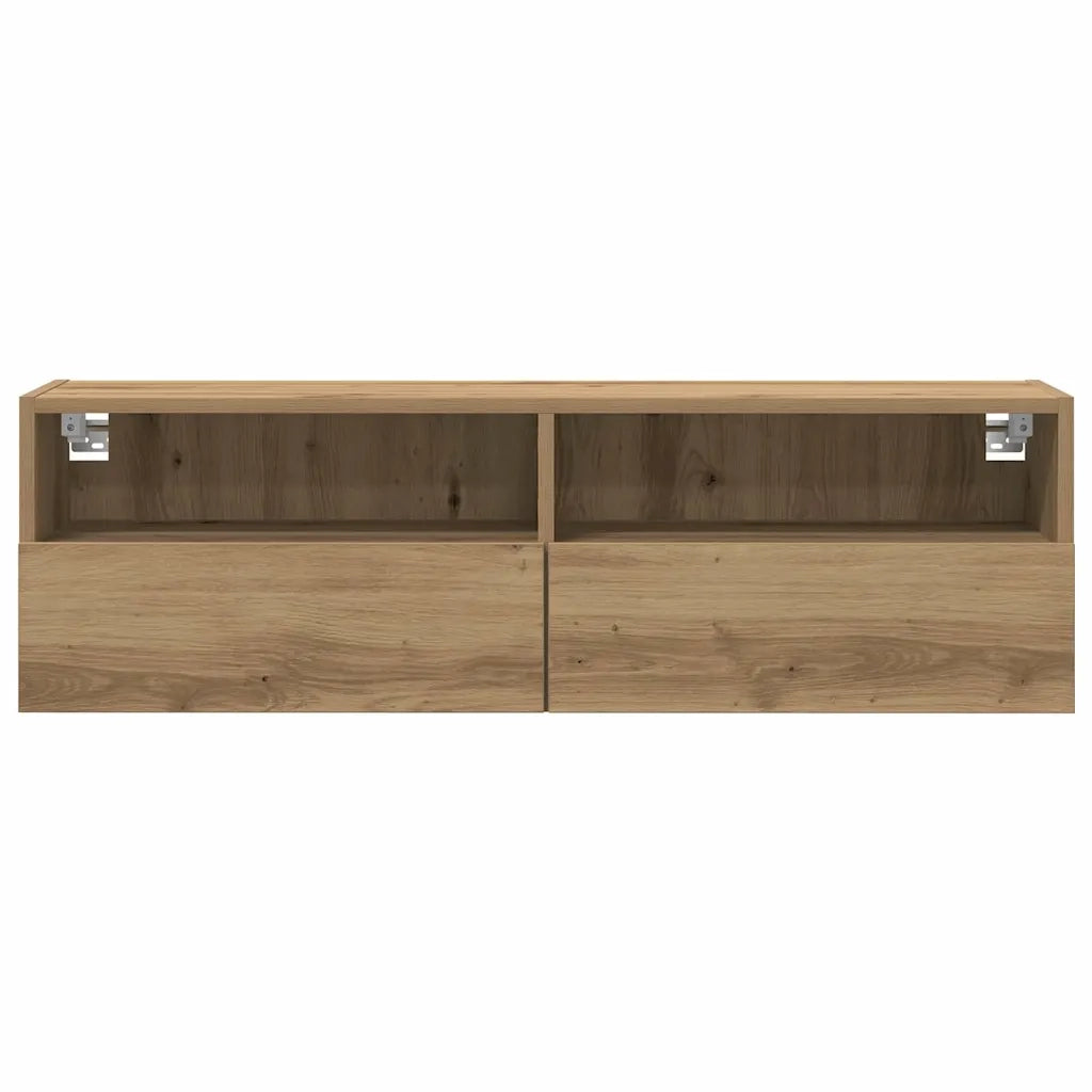 Mobile TV da parete rovere artigianale 100 x 30 x 30 cm 862190