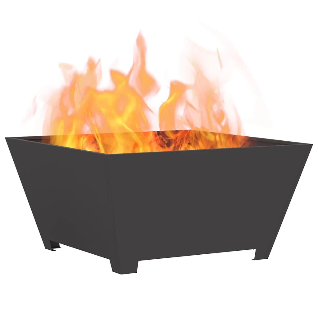 Braciere Nero 80 x 80 x 40 cm Acciaio Corten 858968