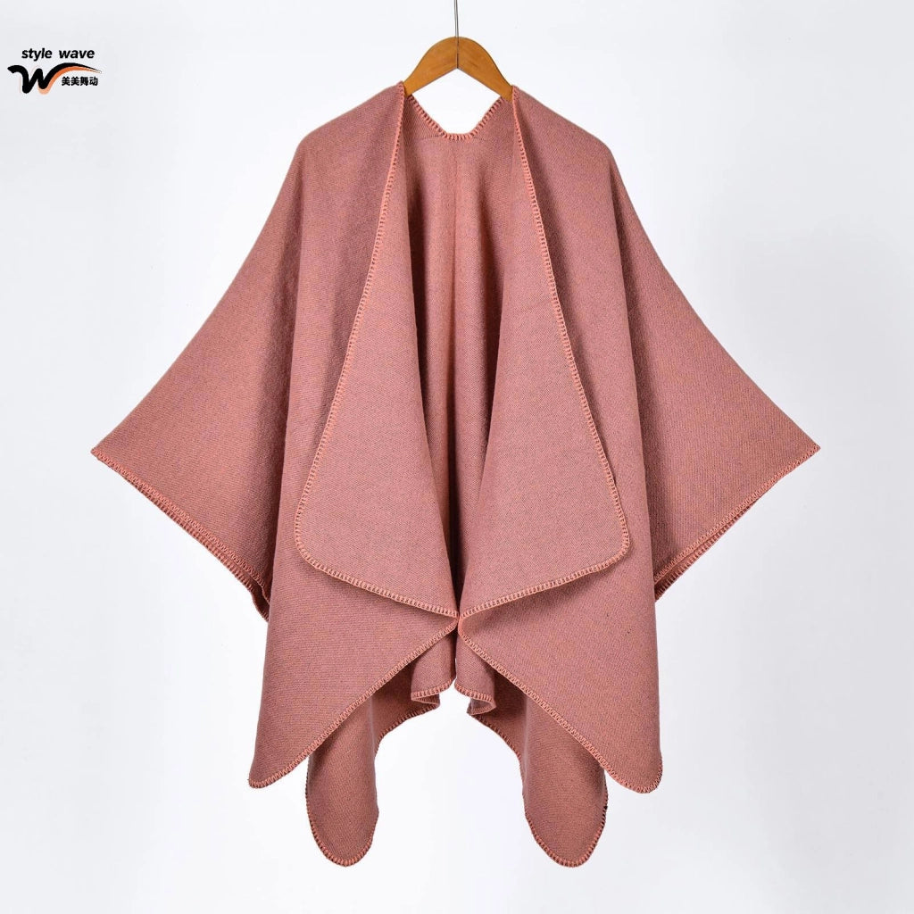 Sciarpa double face, in classico cashmere, mantella/scialle versatile e semplice