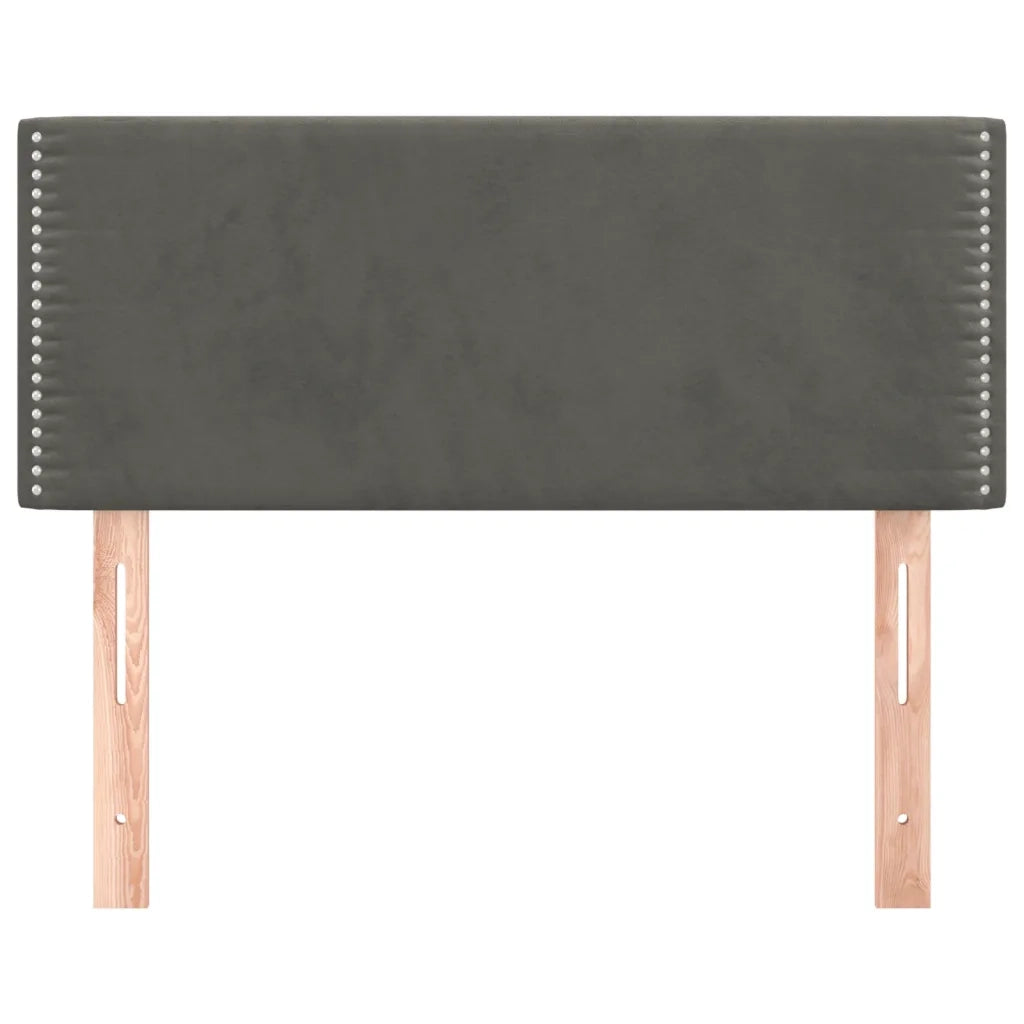 Testiera Grigio Scuro 90x5x78/88 cm in Velluto