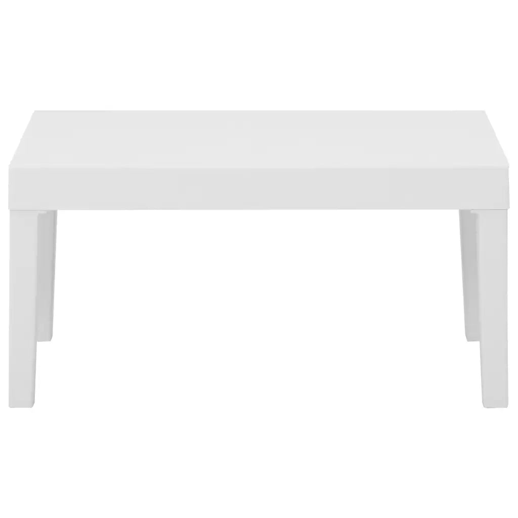 Set Divani da Giardino con Cuscini 4 pz | Set Salotto da Giardino in Plastica Bianco