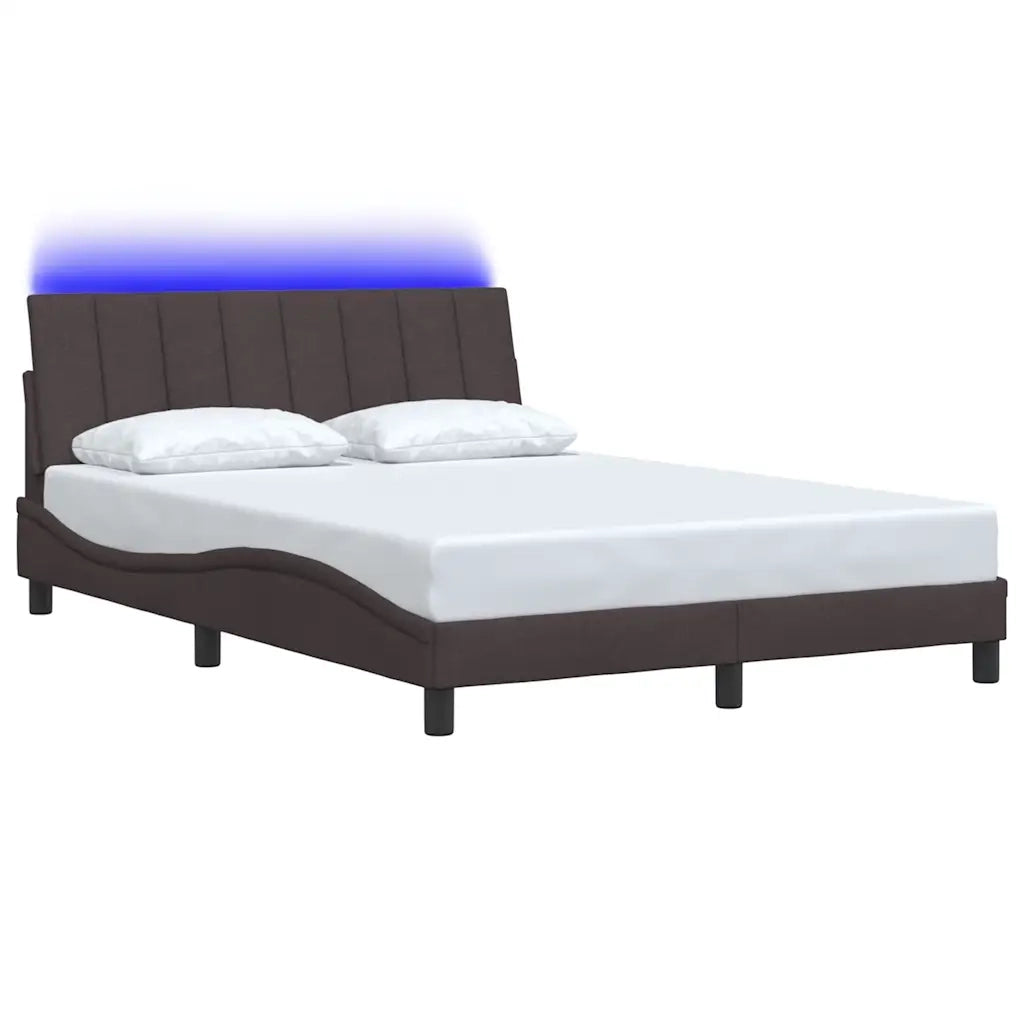 Giroletto senza Materasso Hanko Marrone Scuro 120x200 cm Tessuto