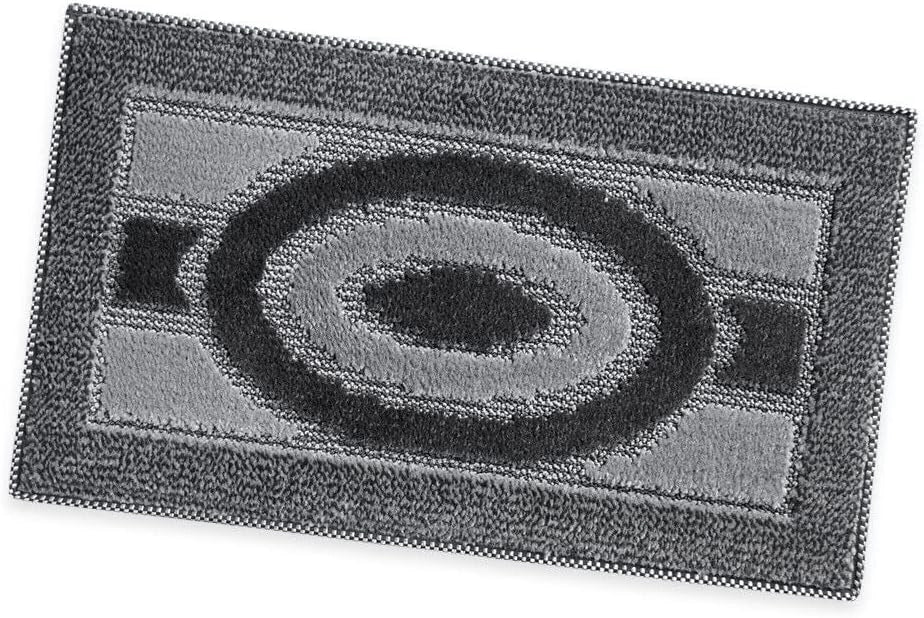 Zerbino Ingresso 40x70 cm Asciugapassi Assorbente Antiscivolo Morbido Made In Italy Grigio