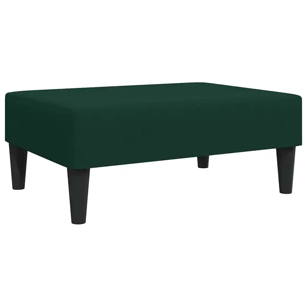 Divano Letto a 2 Posti con Poggiapiedi-Sofa Letto 2 Posti-Daybed Verde Scuro in Velluto 862310