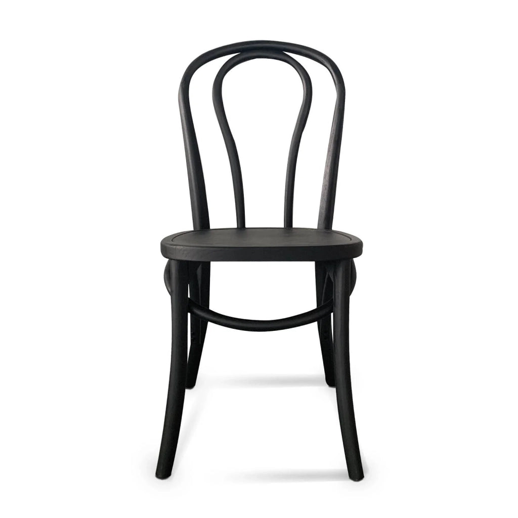LÚZETE - SEDIA IN LEGNO DI BETULLA NERA AKIRA