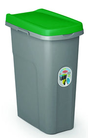 Stefanplast PATTUMIERA ECO SYSTEM LT.25 cm. 39x24x51 h Grigio/Verde