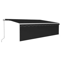 Tenda Retrattile Manuale con Parasole e LED 5x3m Antracite cod mxl 61040