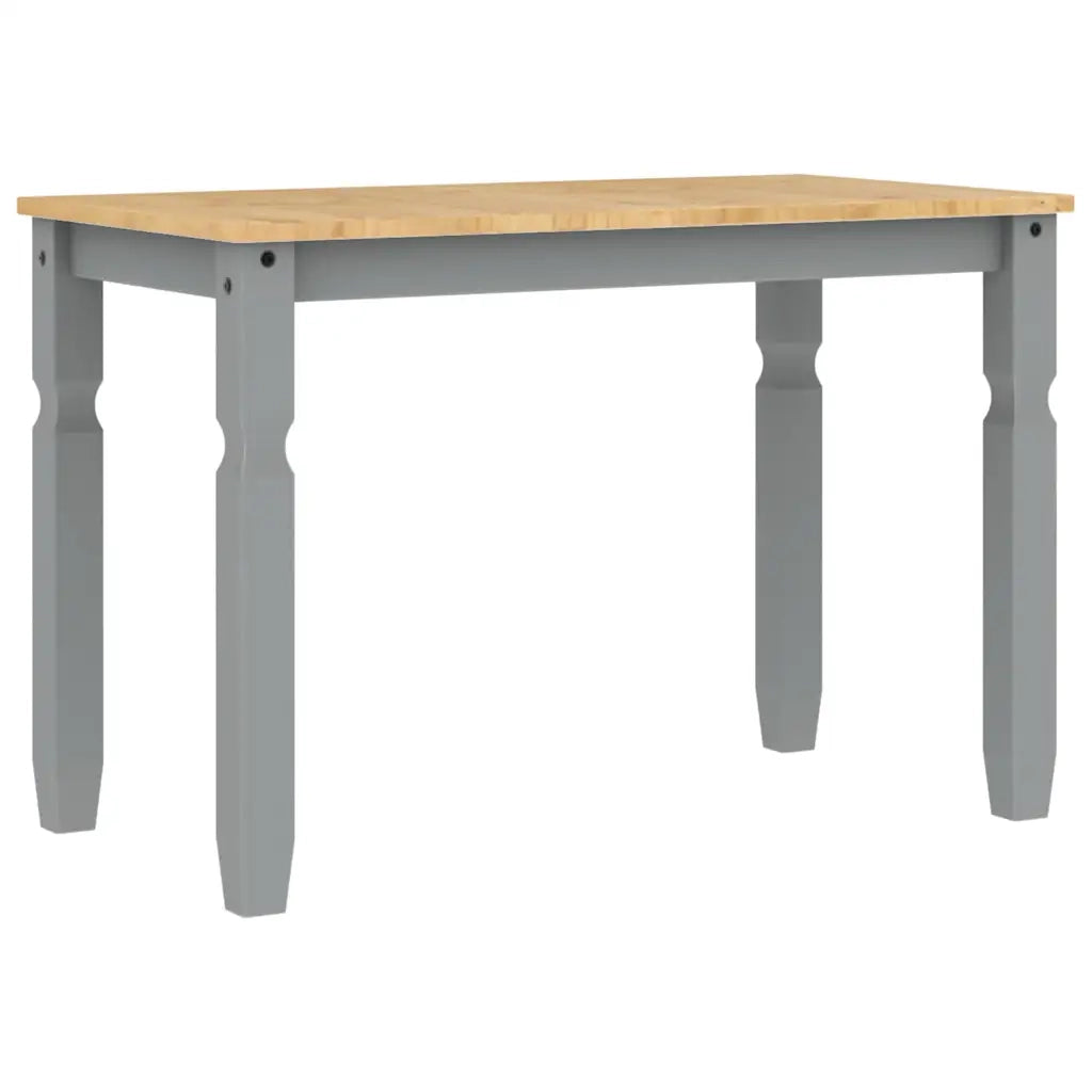 Set da Pranzo 3 pz PANAMA Grigio in Legno Massello di Pino 3345195