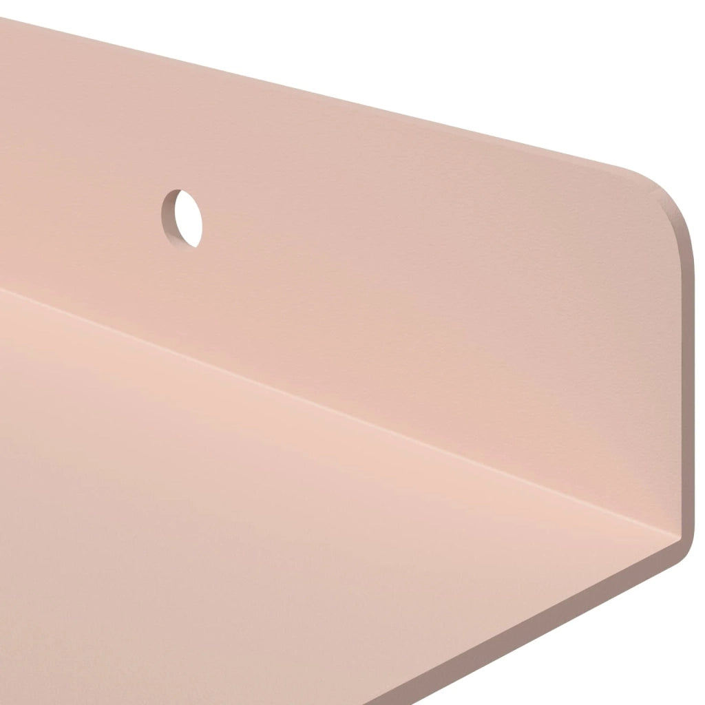 Mensola sospesa 3 pcs Rosa 40 x 9 x 2,5 cm Acciaio 8003931