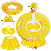 Abbigliamento per esterno - Immagine da giardino - Stagione estiva - Abito completo per uccello - Materiale: stoffa e plastica - Carattere estivo affascinante