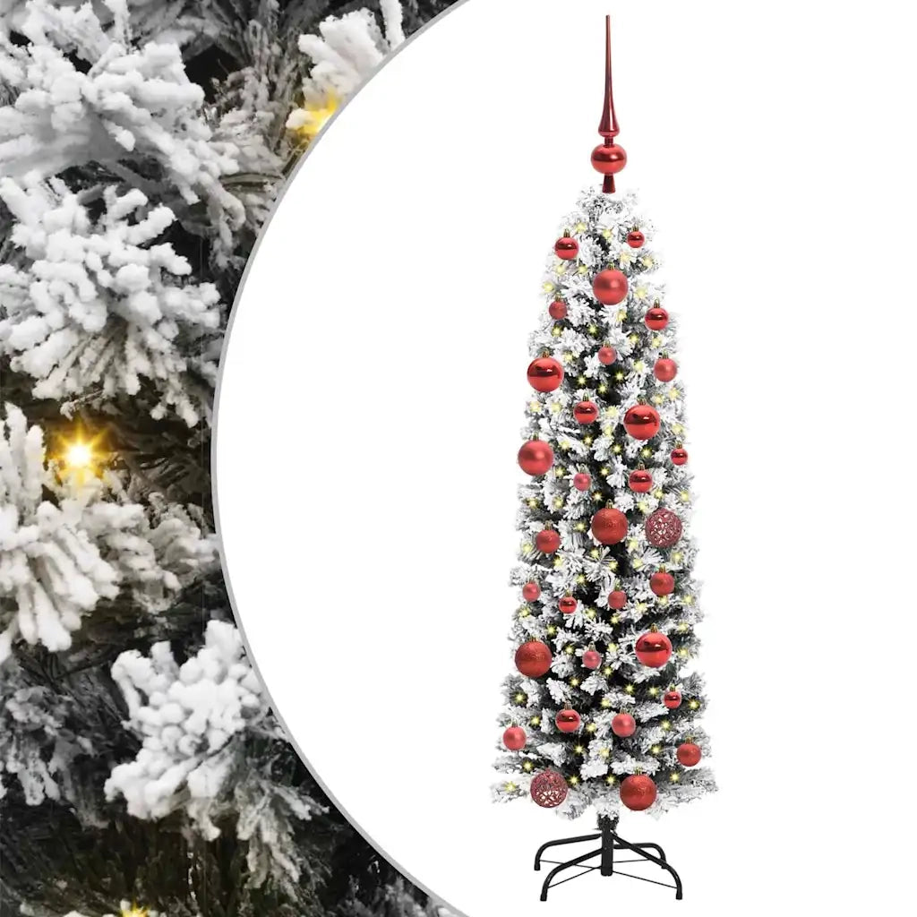 Albero di Natale | Decorazioni natalizie artificiale con 150 LED Verde 150 cm