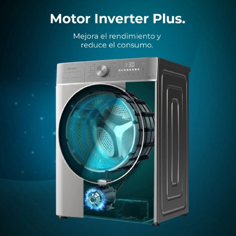 CECOTEC 02767 - Lavatrice Bolero DressCode 9800 Inverter Steel A