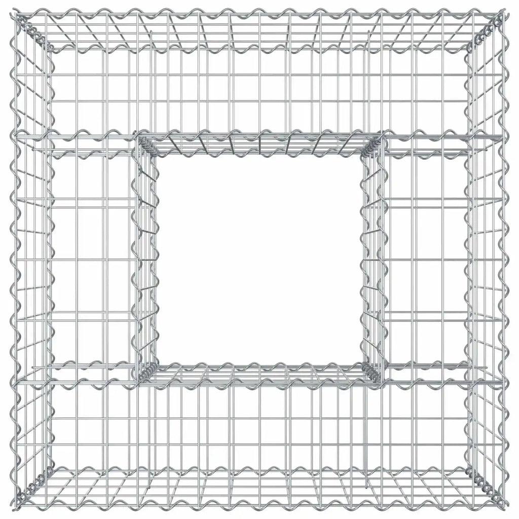 Letto rialzato in gabbione Argento CFW6744967