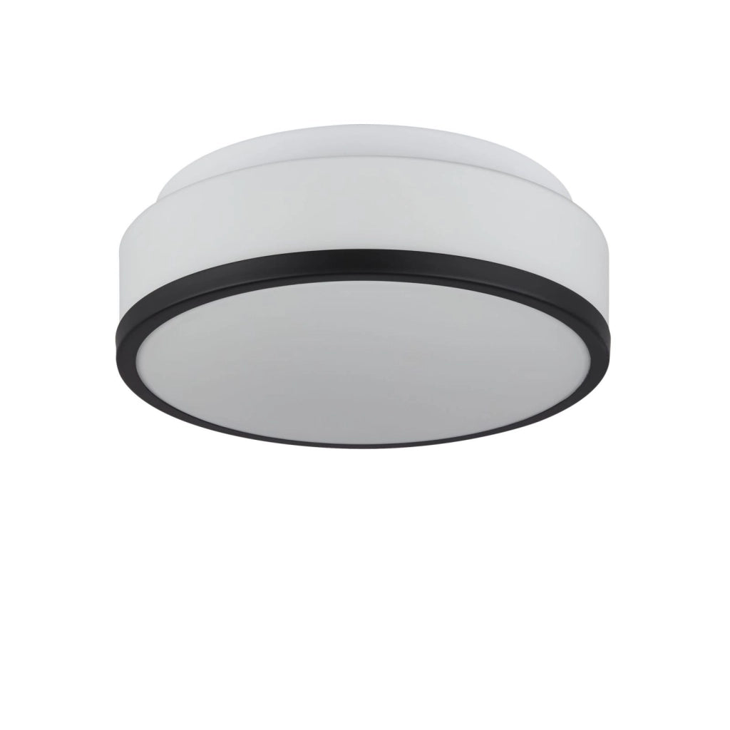 Cheese 2Lt Flush - Metallo nero e vetro bianco