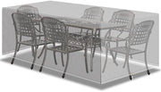 Sedili per terrazza rettangolari - impermeabili - adatti per grandi tavolate da giardino - 1 pezzo - 280 x 204 x 106 cm