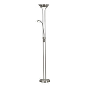 Piantana Contemporaneo Mother Child Acciaio Argento Vetro Led 15,41W 3000K