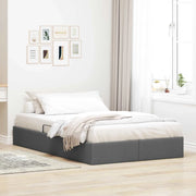 Letto ottomano Grigio scuro 120 x 200 cm Tessuto 3442815