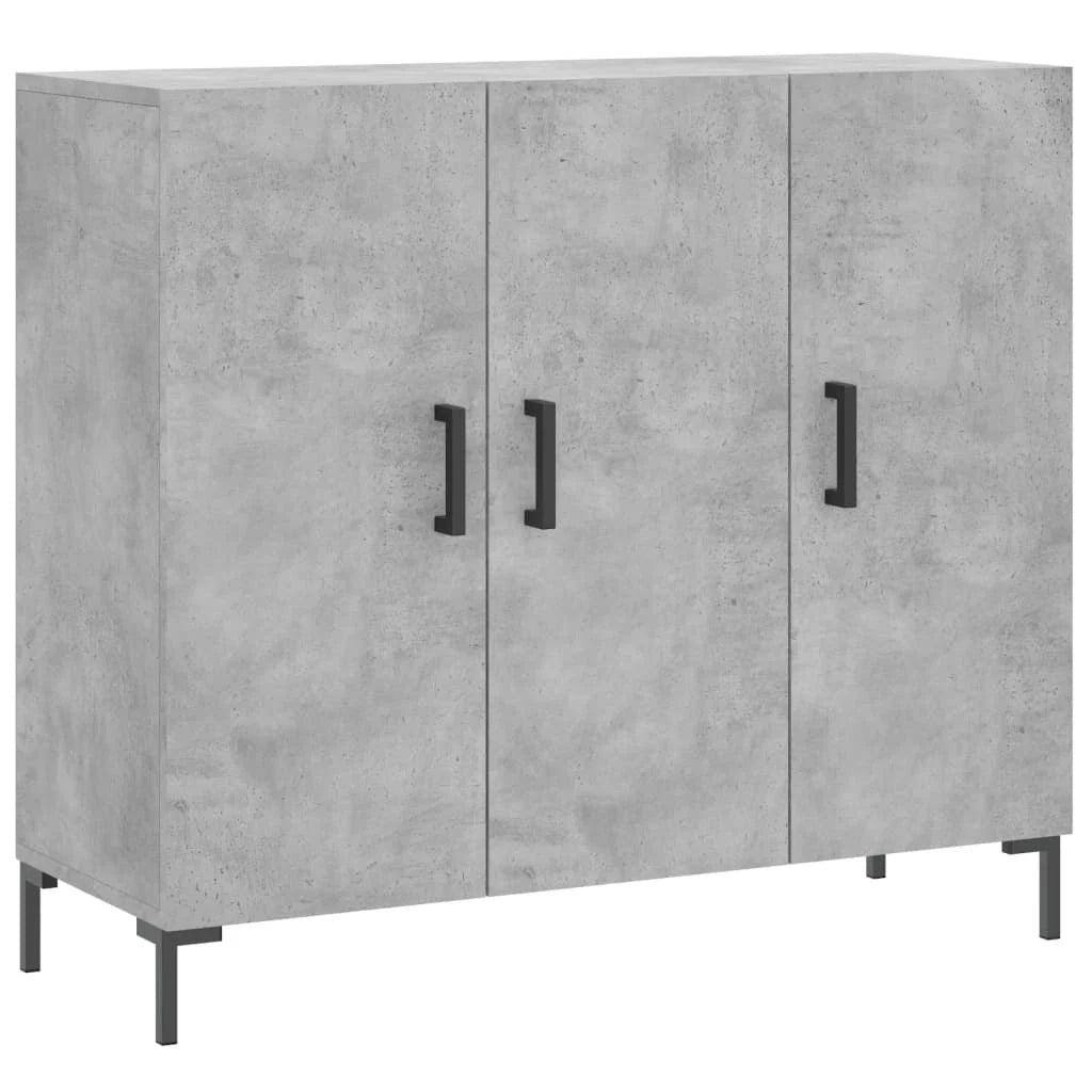 Buffet credenza cassettiera armadio mobile contenitore organizer per cucina soggiorno salotto 90 x 34 x 80 cm legno ingegnerizzato grigio 02_0032123