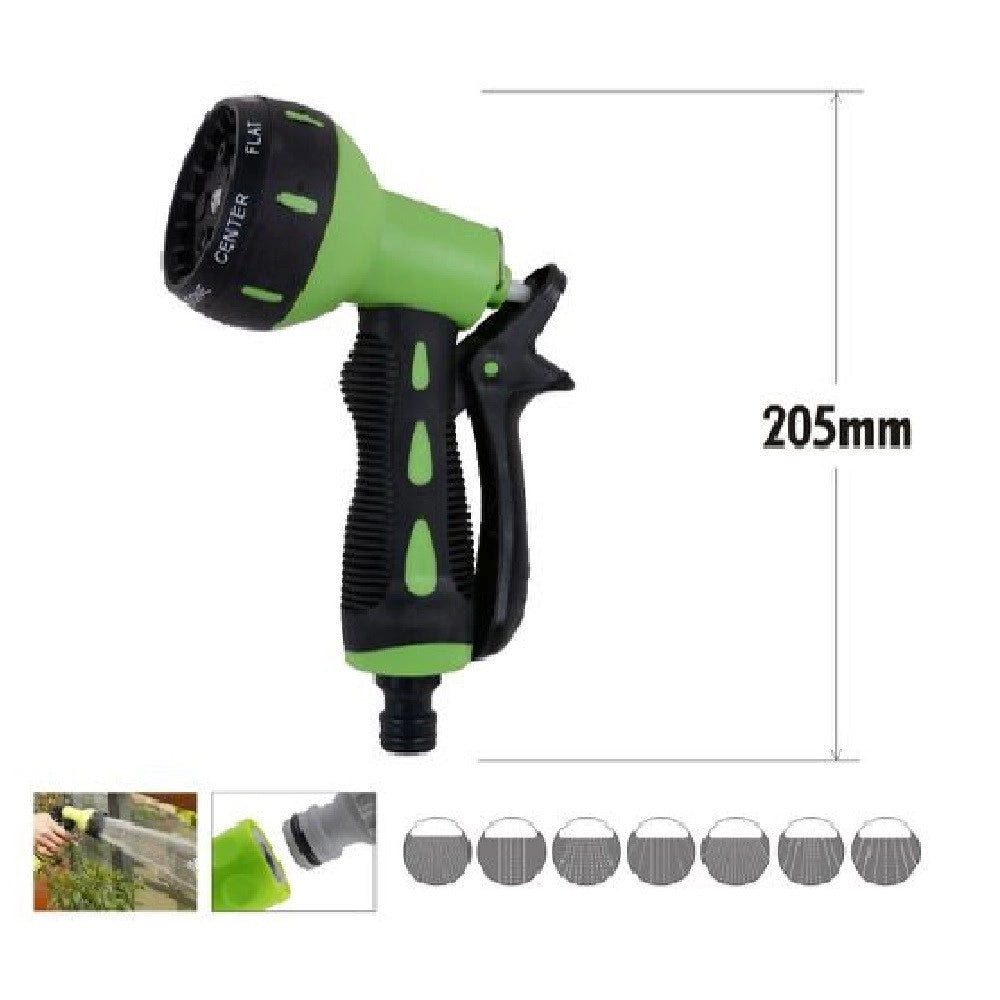Trade Shop - Pistola Spruzzo A 7 Getti Irrigazione Tubo Pompa Acqua Giardino Regolabile 90010 -