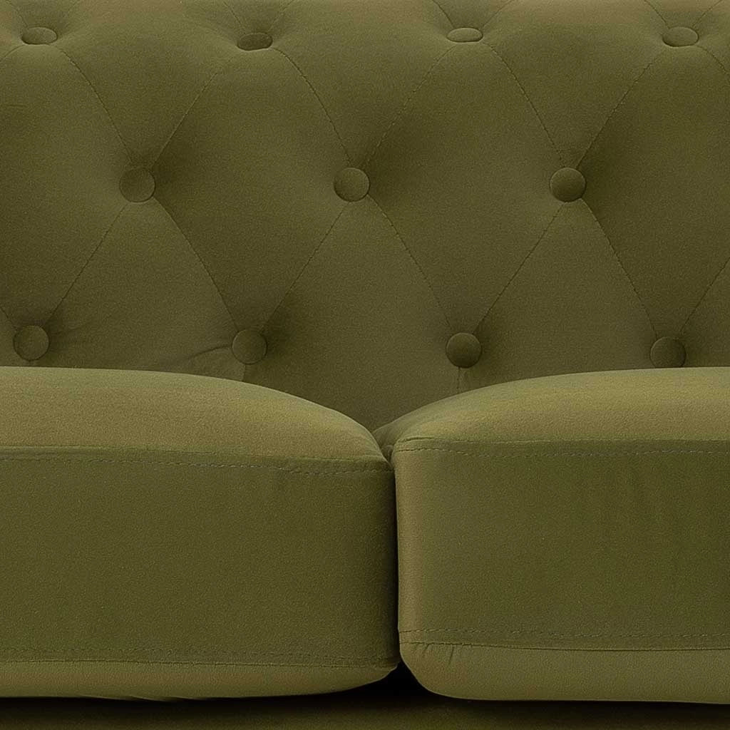 Divano verde 160x82x76h cm