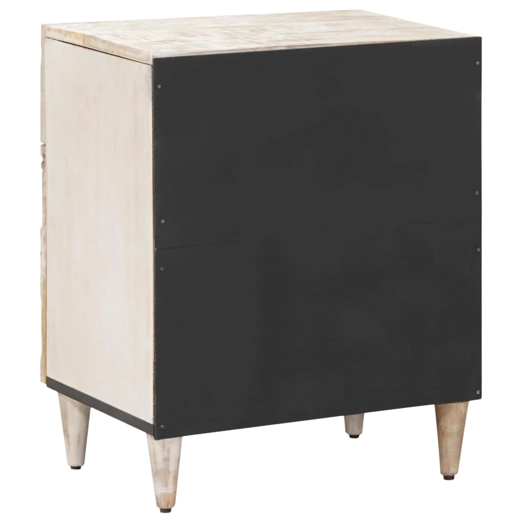 Mobiletto da Letto con cassetto Bianco 50 x 33 x 60 cm 4018376