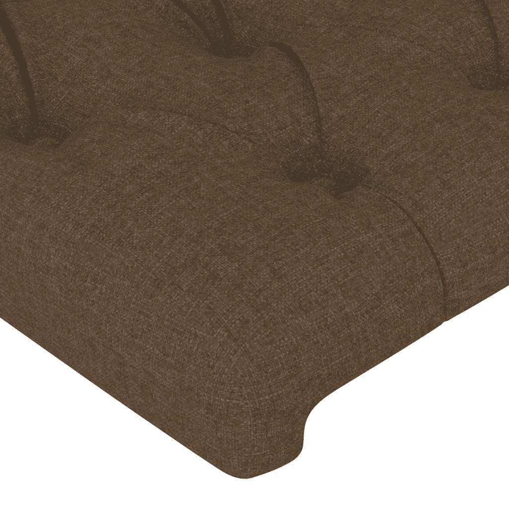 Giroletto a Molle con Materasso Marrone Scuro 90x190cm Tessuto 3142540