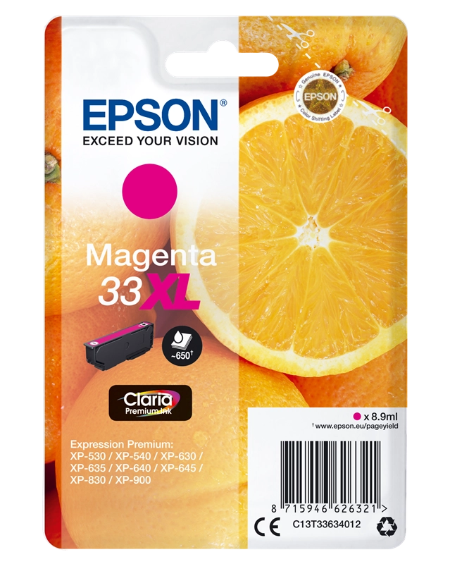 Epson Oranges C13T33634010 cartuccia d'inchiostro 1 pz Originale Magenta