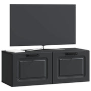 Mobile TV da Muro | Armadietto TV | Mobile Porta TV Nero 78,5 x 31 x 30 cm