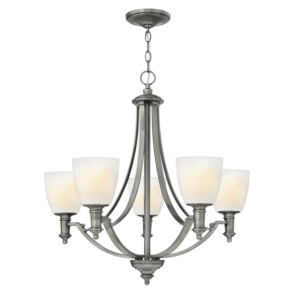 Lampadario nichel anticato Truman 5xE27 60W Hinkley