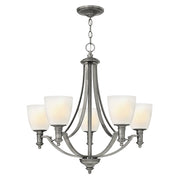 Lampadario nichel anticato Truman 5xE27 60W Hinkley