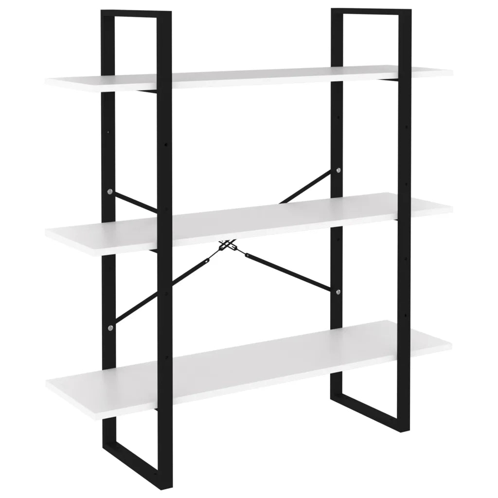 Libreria a 5 Ripiani Bianca 100x30x175 cm in Truciolato cod mxl 5757