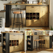 Tavolo da Pranzo Allungabile ¨C MINIMAL ¨C Piano Effetto Legno, 138-220x105 cm