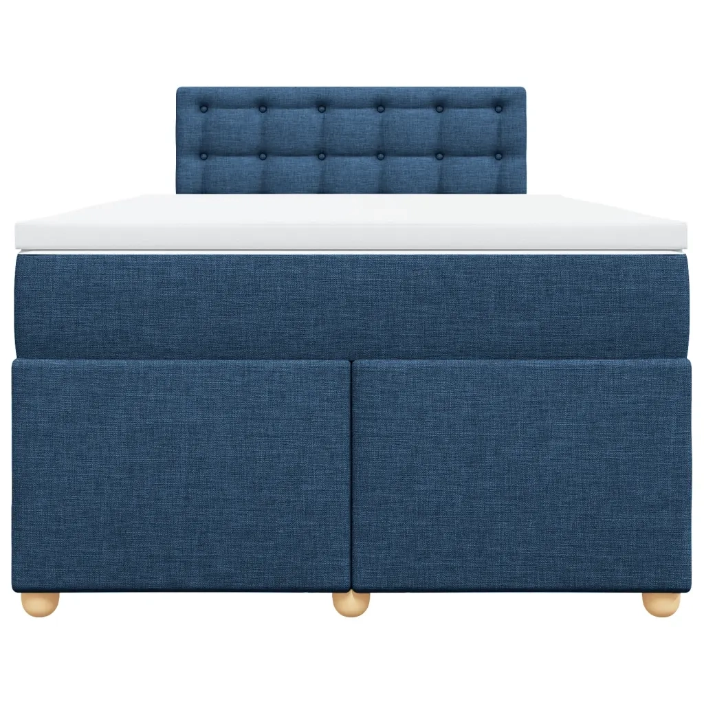 Giroletto a Molle con Materasso Blu 120x200 cm in Tessuto 3288967