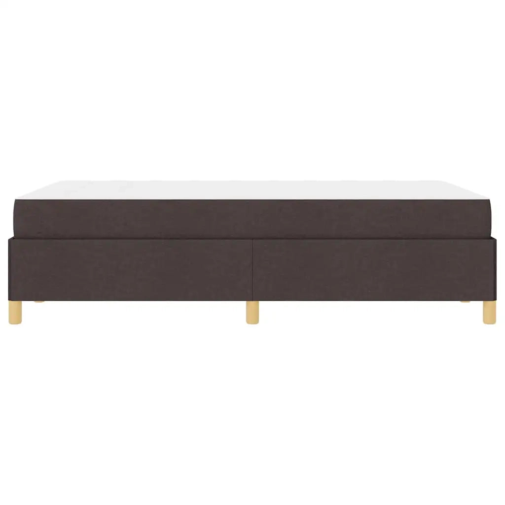 Struttura del letto Marrone Scuro 120 x 190 cm Tessuto
